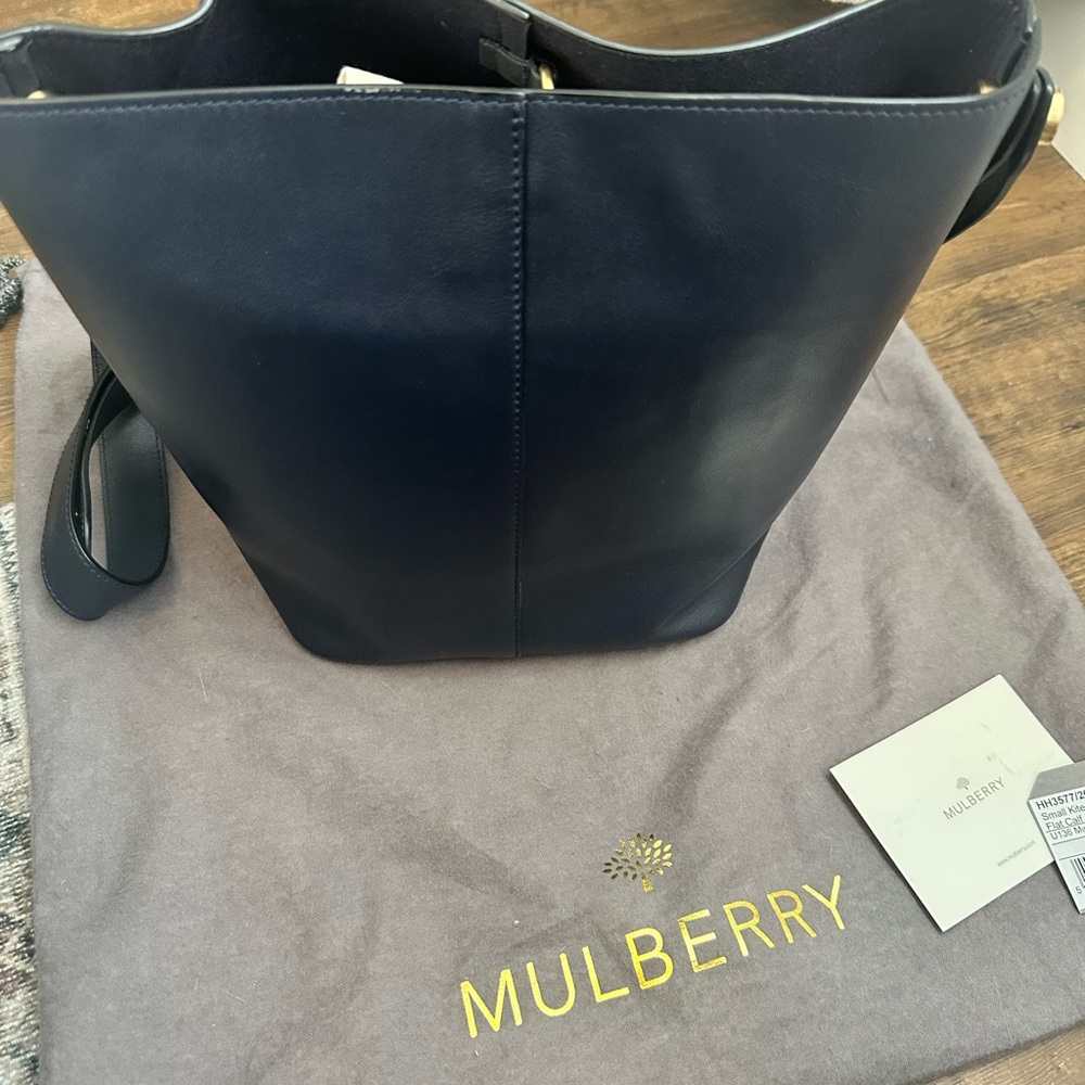 Mulberry Navy Bucket Bag